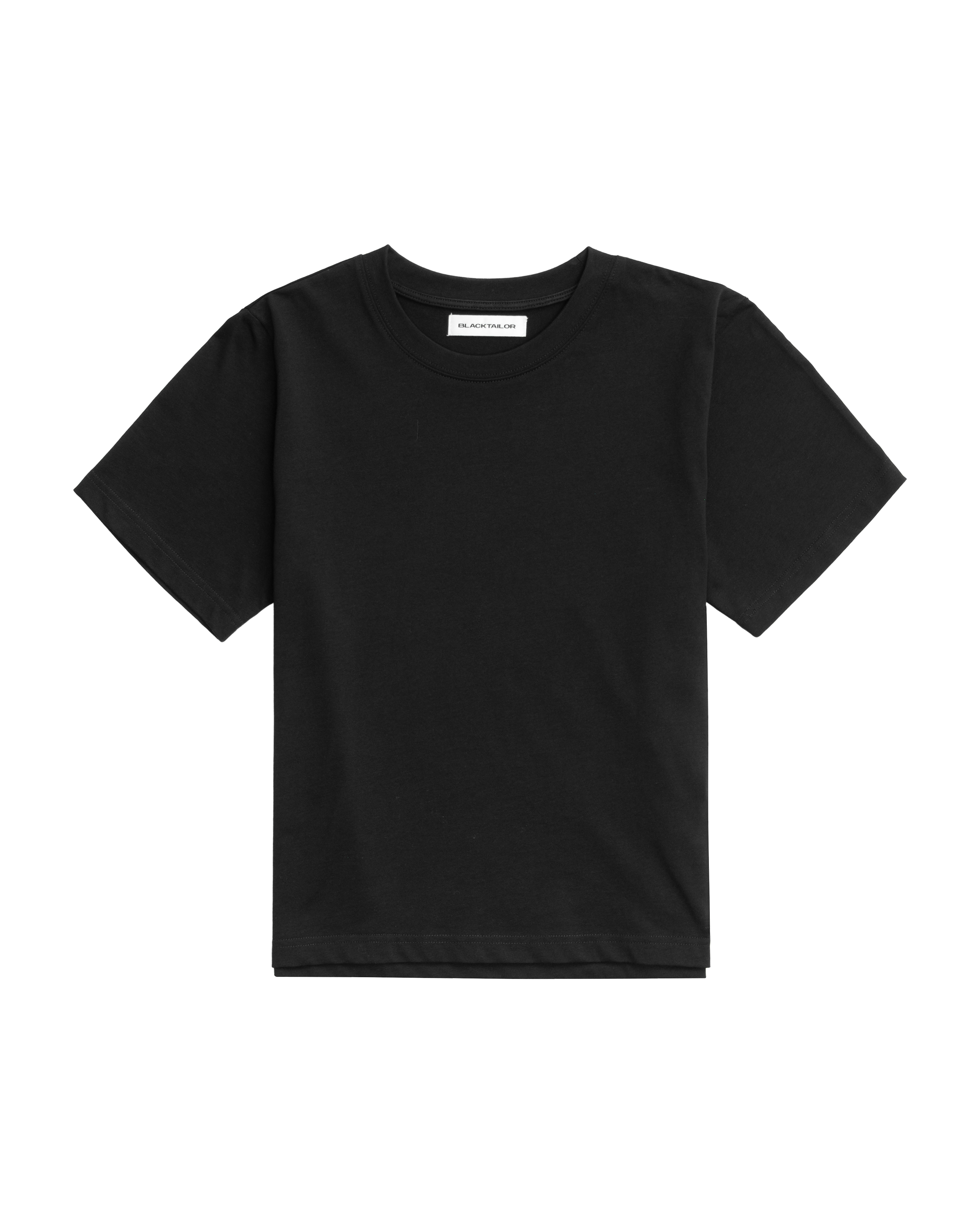 Tシャツ(半袖/袖なし) Deuxieme Classe Cropped T-shirt black Deuxieme Classe（ドゥーズィエムクラス）の「* 追加 Cropped Tシャツ