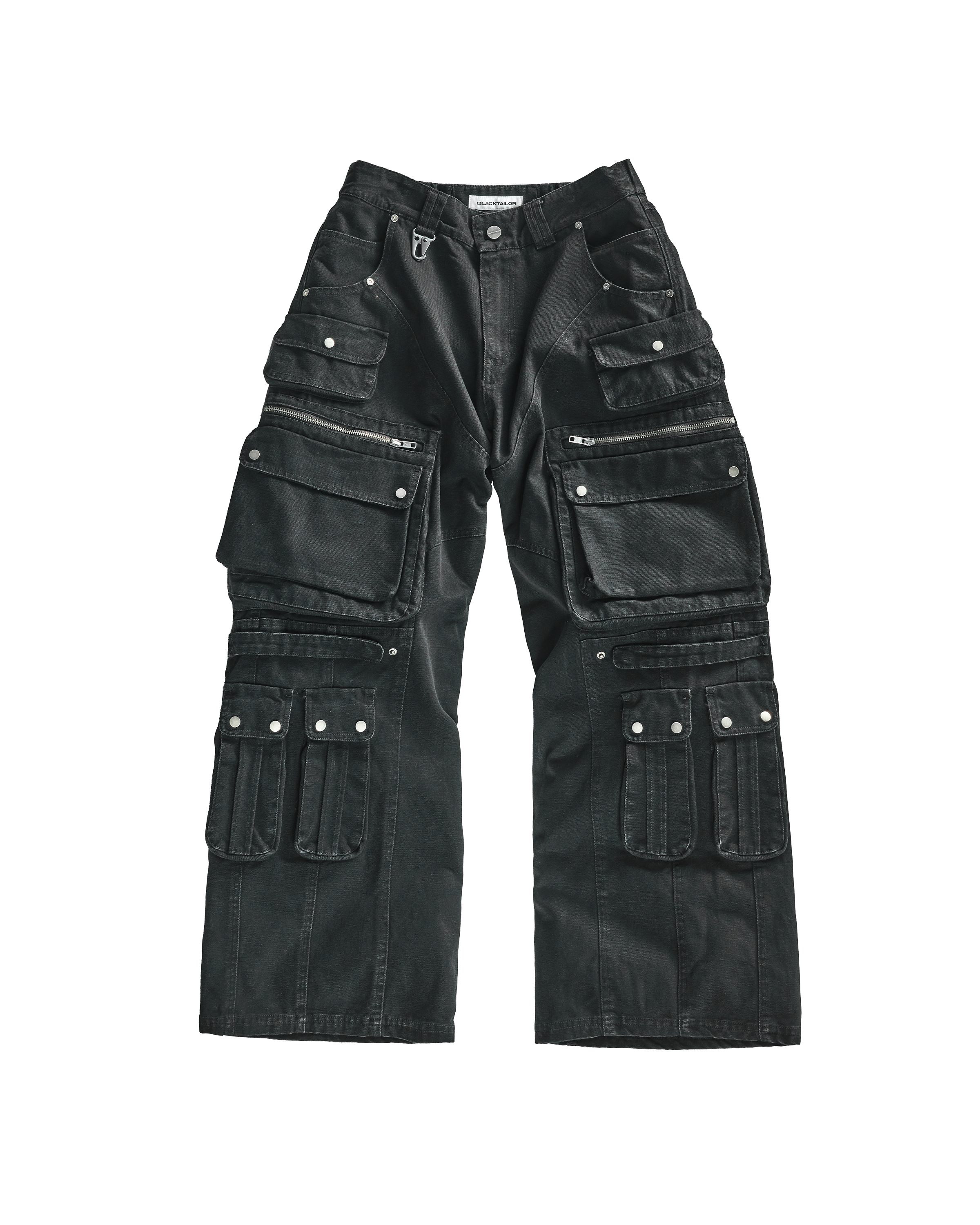 W9 Cargo Washed Black – BLACKTAILOR