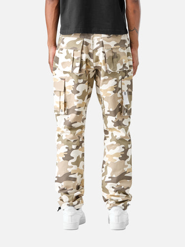 Sand Camo C9 Cargo Pants, back half-body on model