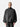 Black Oversized Parachute Jacket, front half-body on model