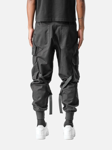 Black T1 Jogger, back half-body on model
