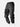 Black T27 Cargo Pants, 45-degree bent-leg side view