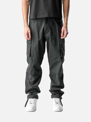 Black T38 Cargo Pants, front half-body on model