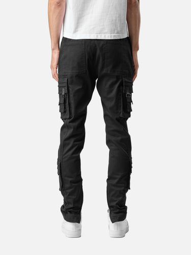 Black V2 Cargo Pants, back half-body on model