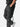 Washed Black X15 Cargo Pants close-up, showing