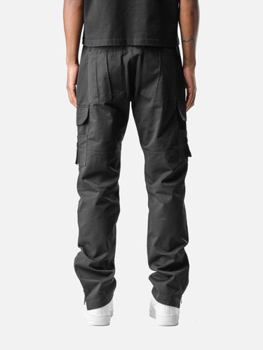 Black X17 Cargo Pants, back half-body on model