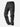 Black X17 Cargo Pants, 45-degree bent-leg side view