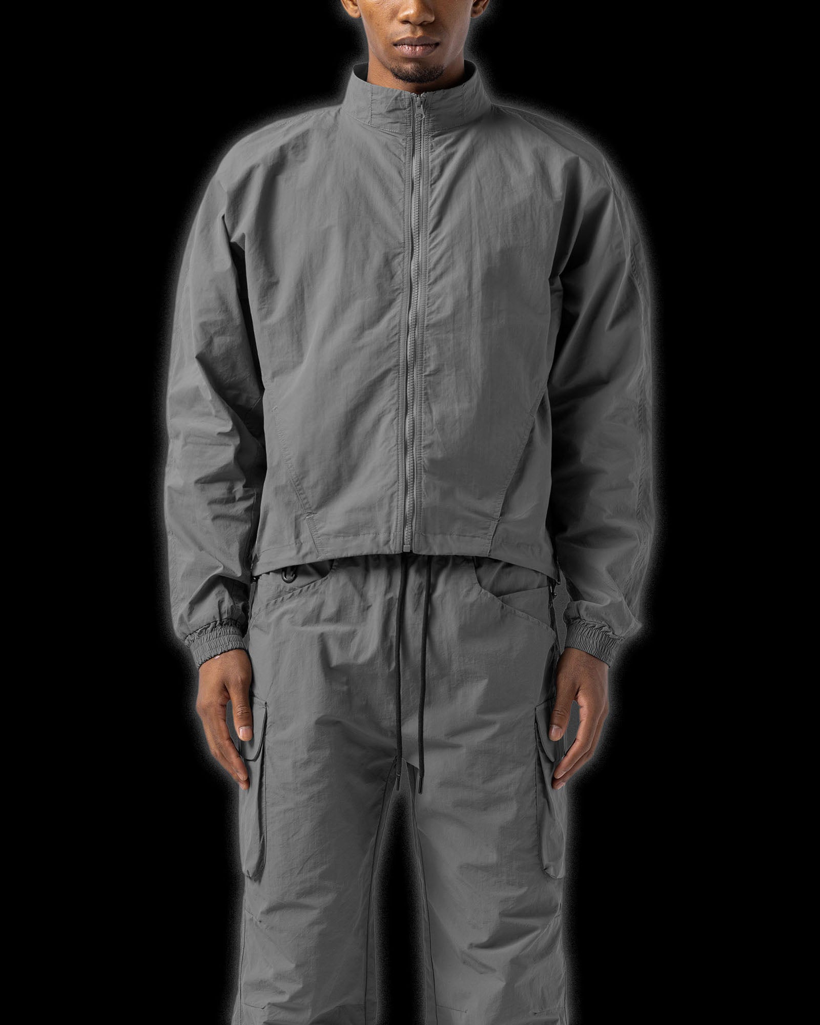 Layered Jacket Grey – BLACKTAILOR