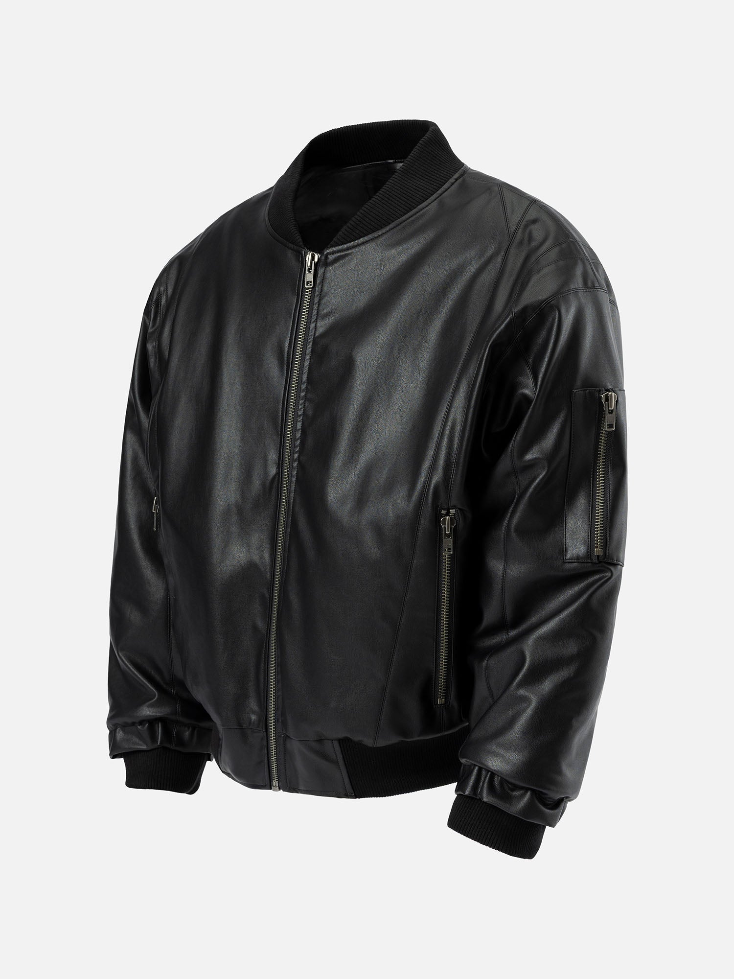 LEATHER BOMBER