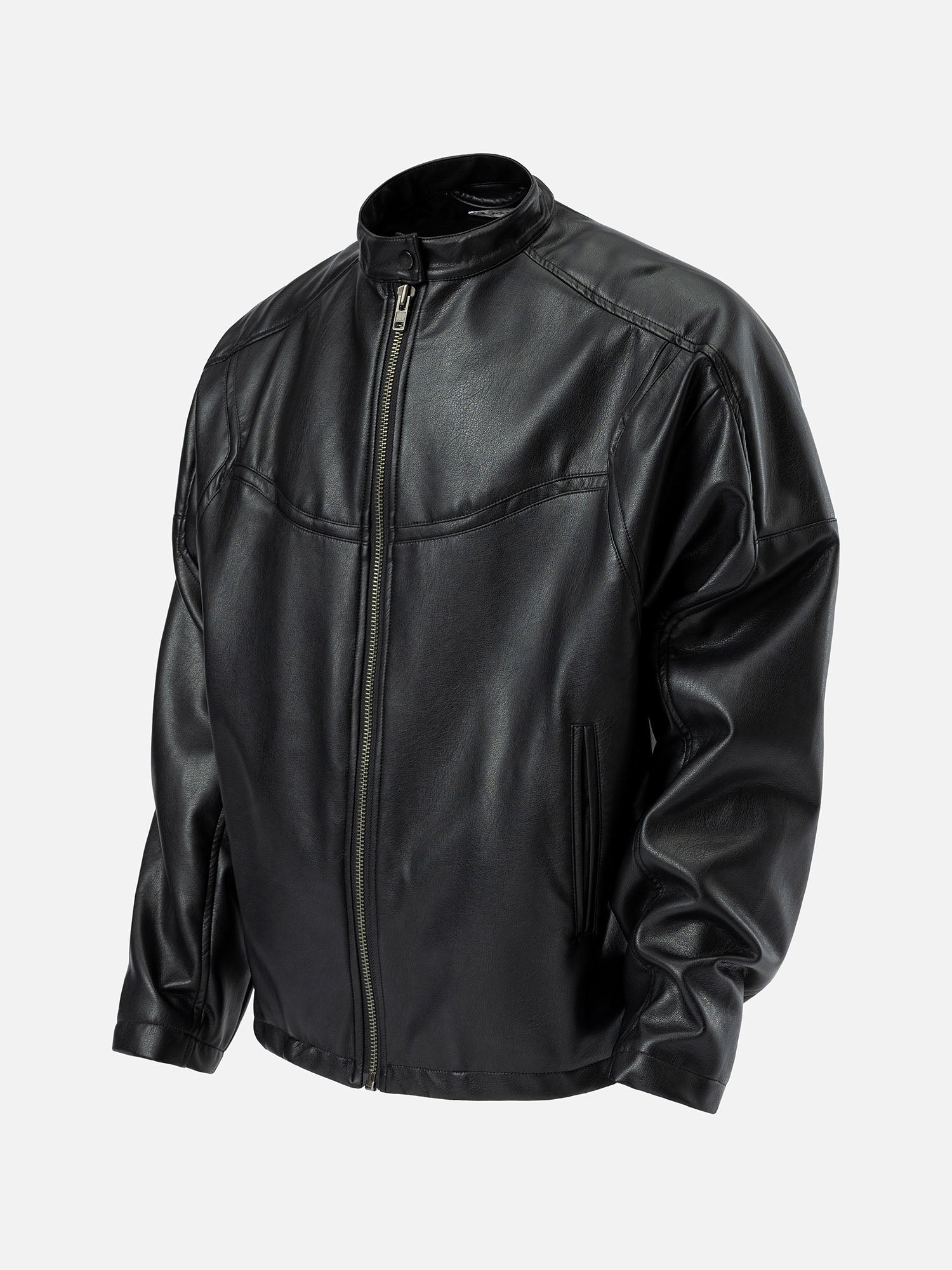 LEATHER RACER JACKET