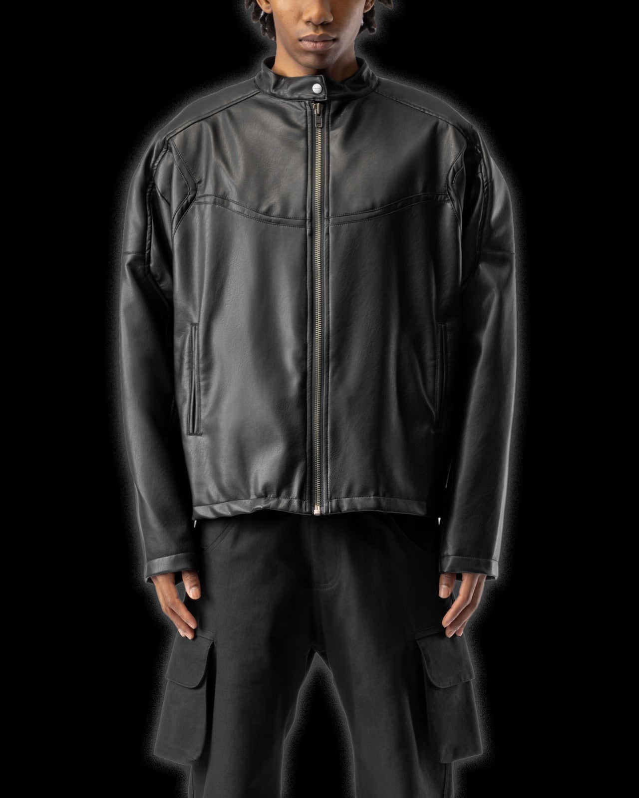 LEATHER RACER JACKET