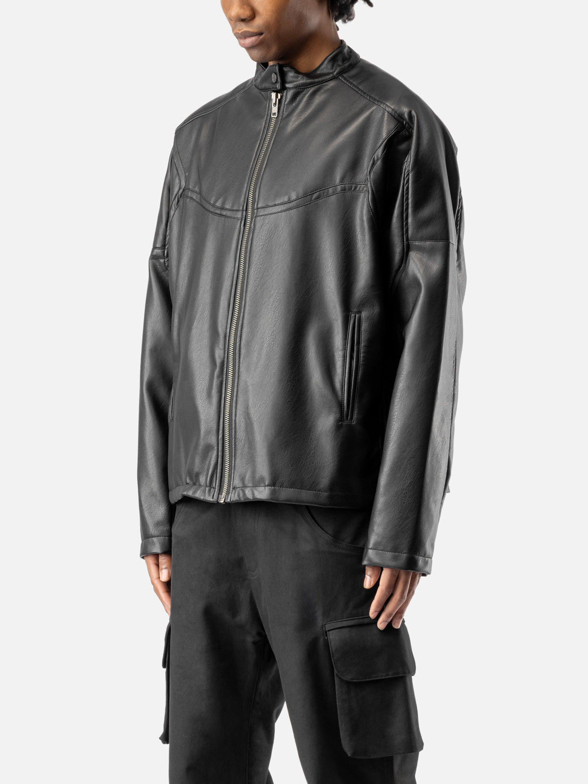 LEATHER RACER JACKET
