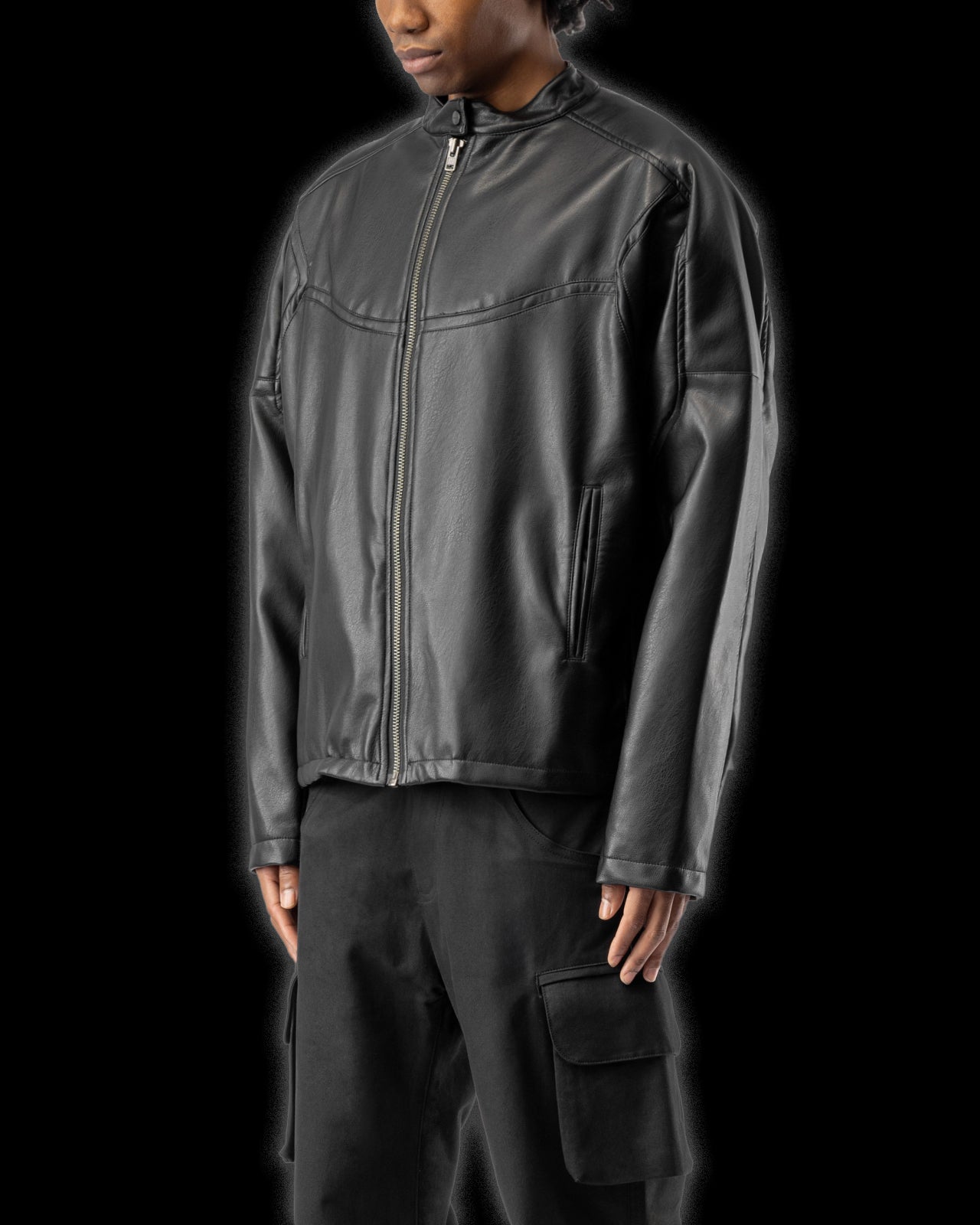 LEATHER RACER JACKET