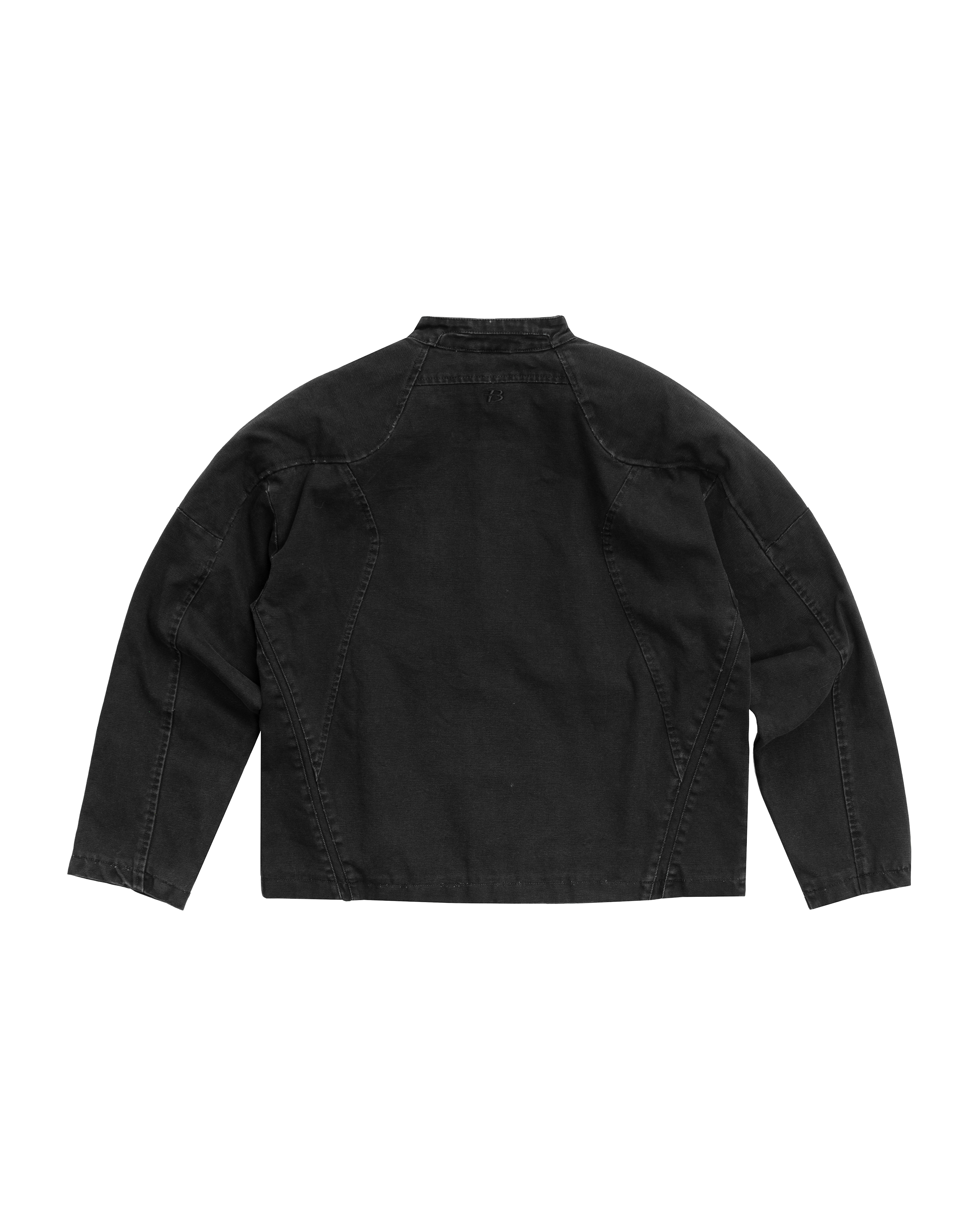 BlackTailor Lightweight Canvas Zipper Jacket - Washed Black