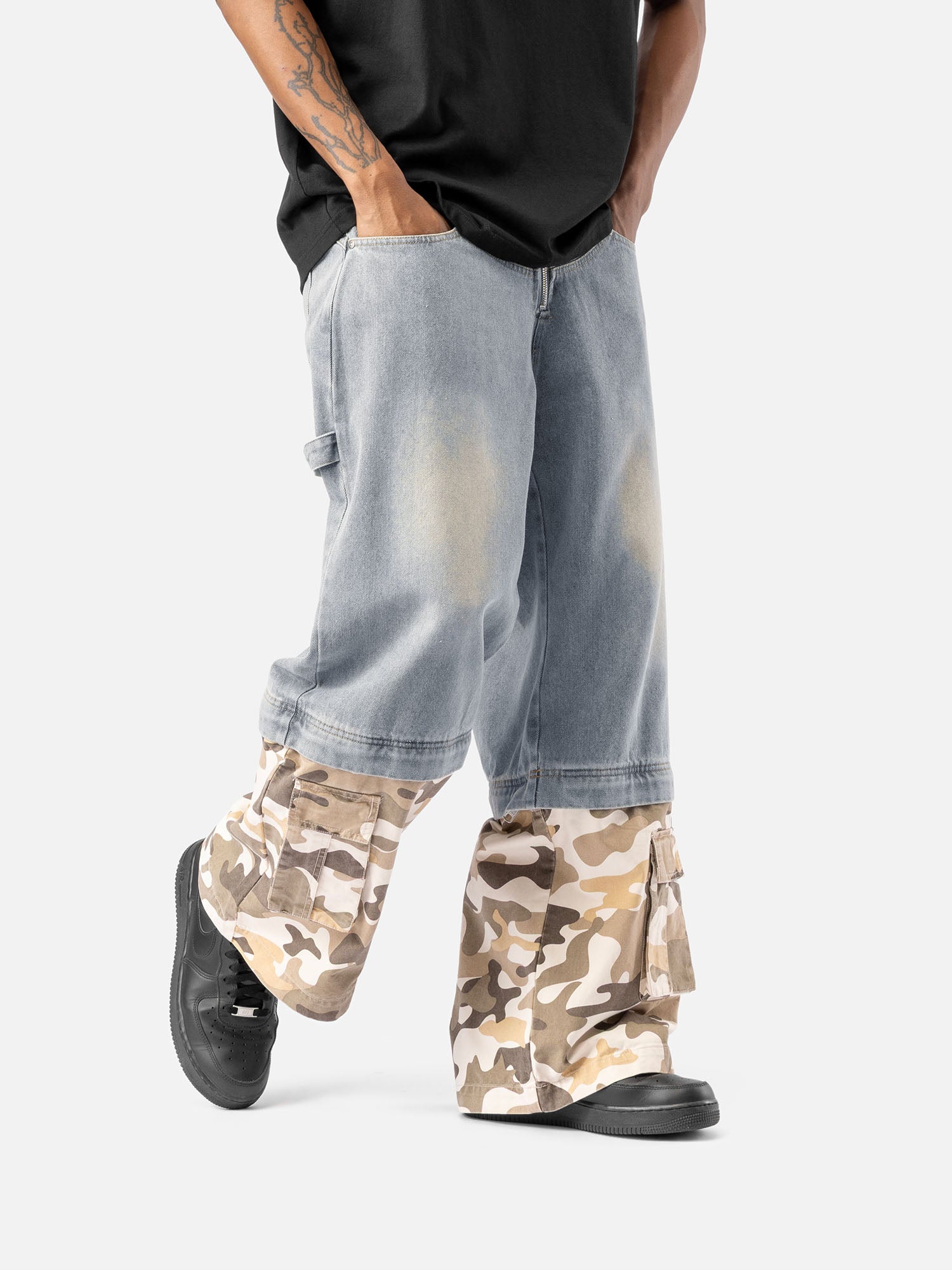 W10 DENIM CARGO