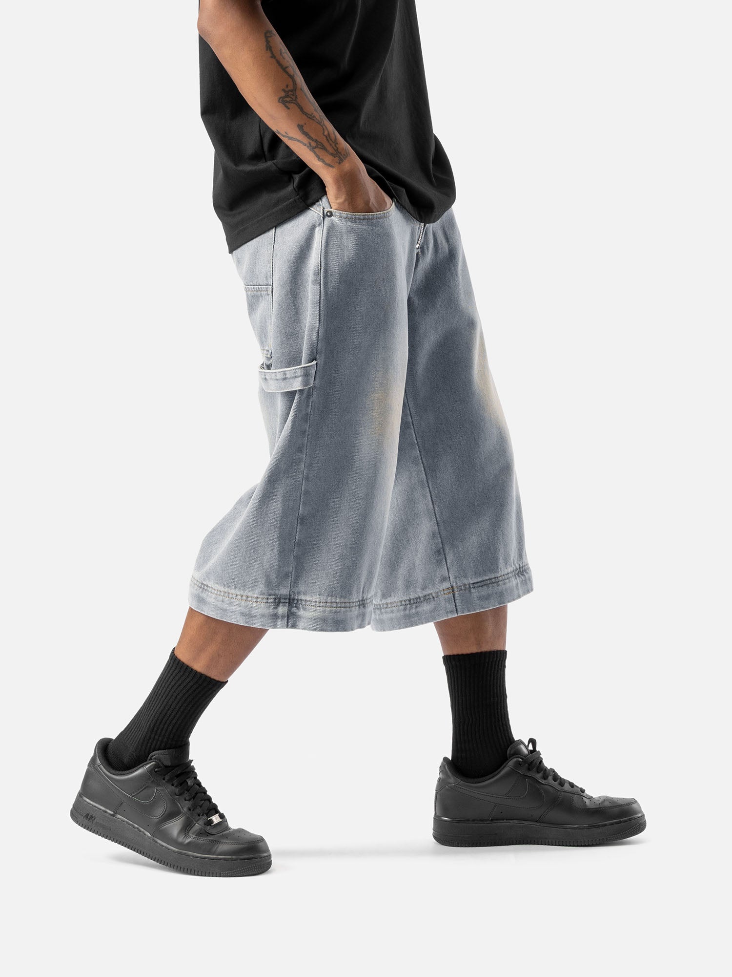 W10 DENIM JORTS