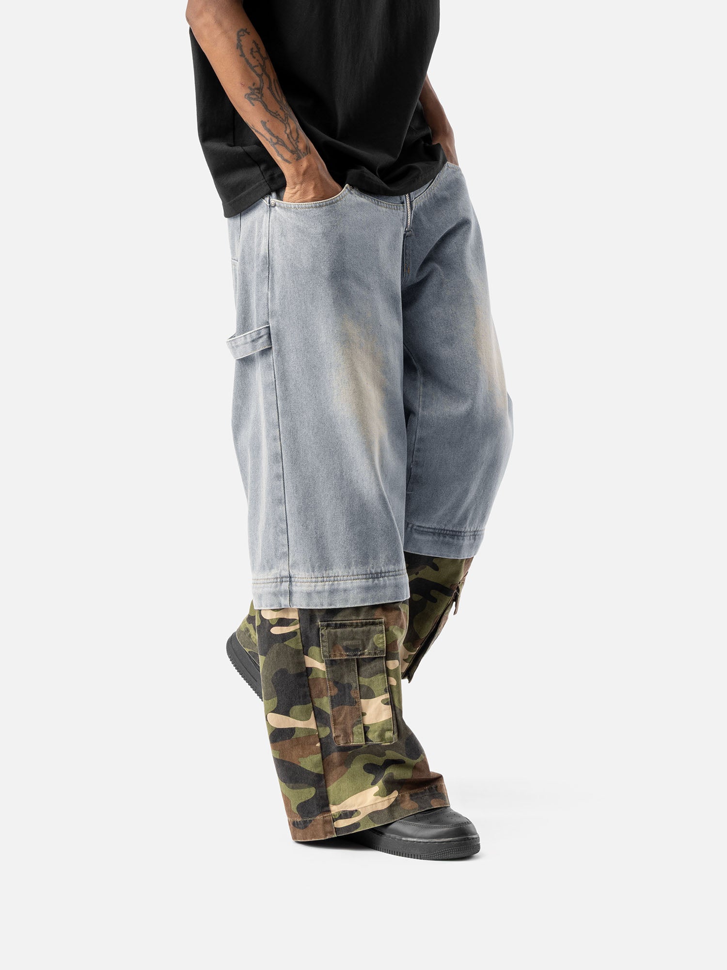 W10 DENIM CARGO