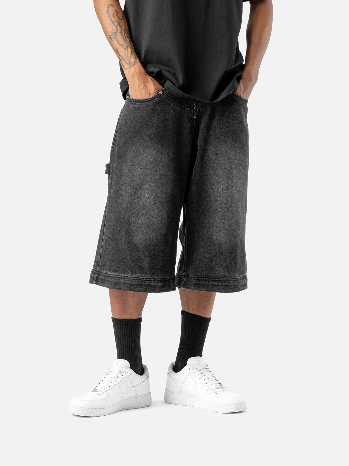 W10 DENIM JORTS