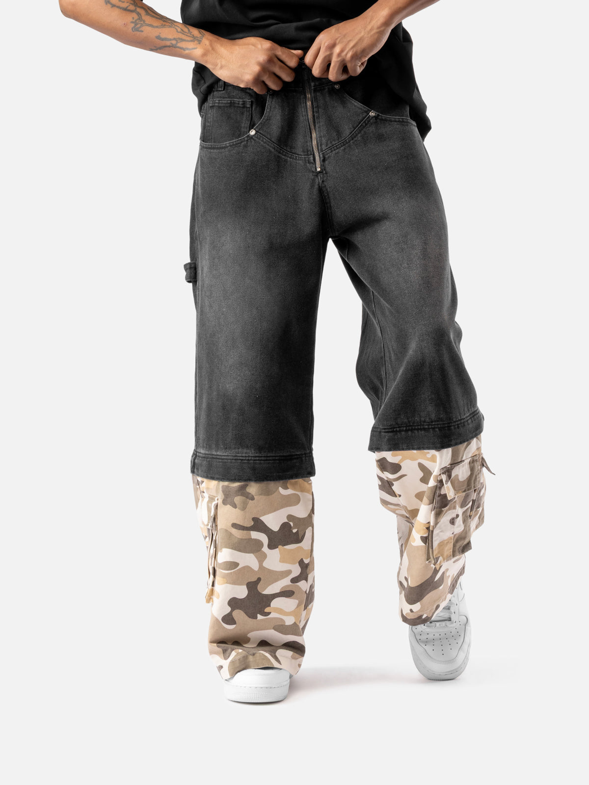 W10 DENIM CARGO