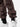 Close-up of ankle drawstrings of bark cargo pants with side pockets and simple back pockets.