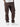 Front view of bark cargo pants with side pockets, ankle drawstrings, paired with a white t-shirt, and white sneakers.