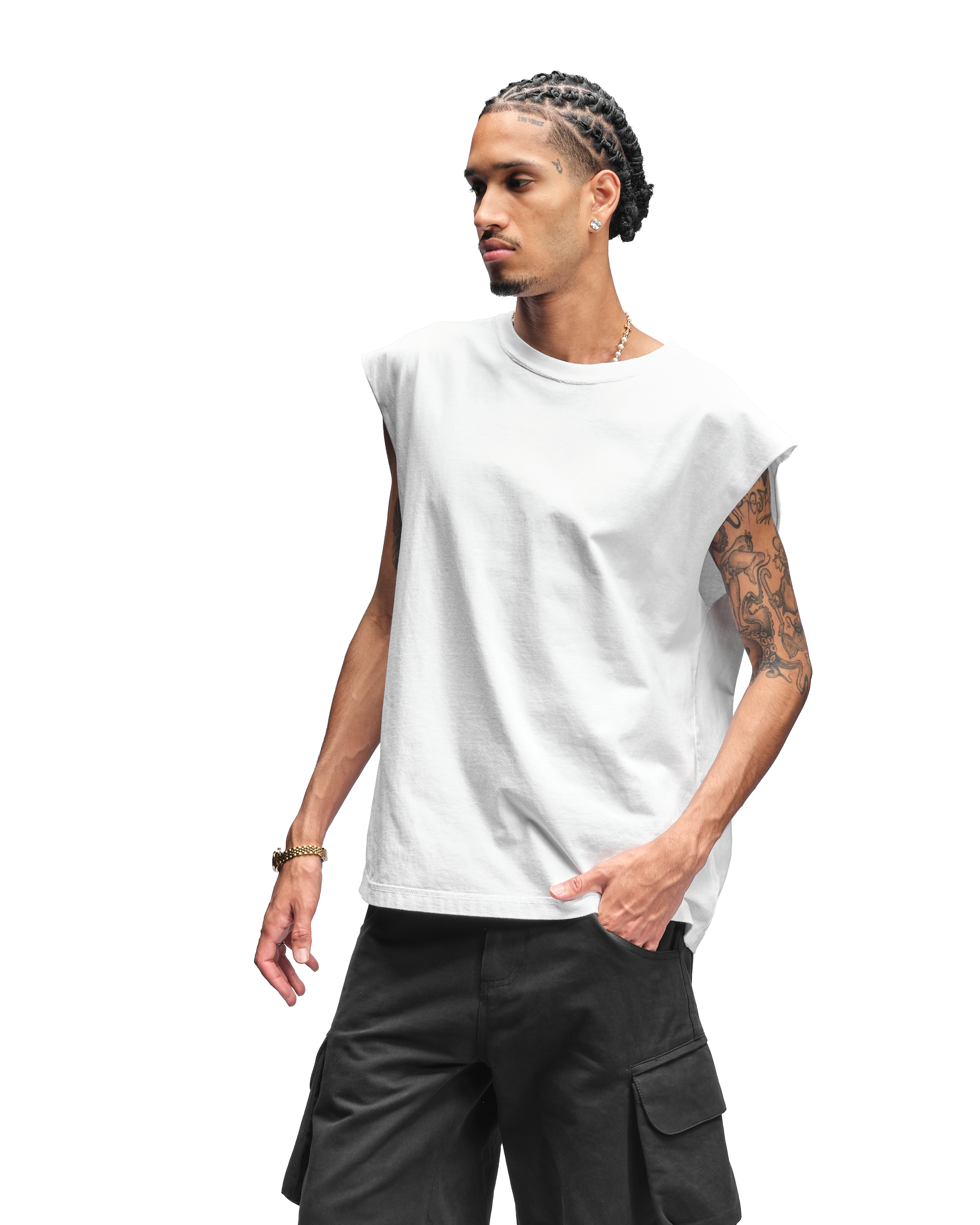 SLEEVELESS T-SHIRT