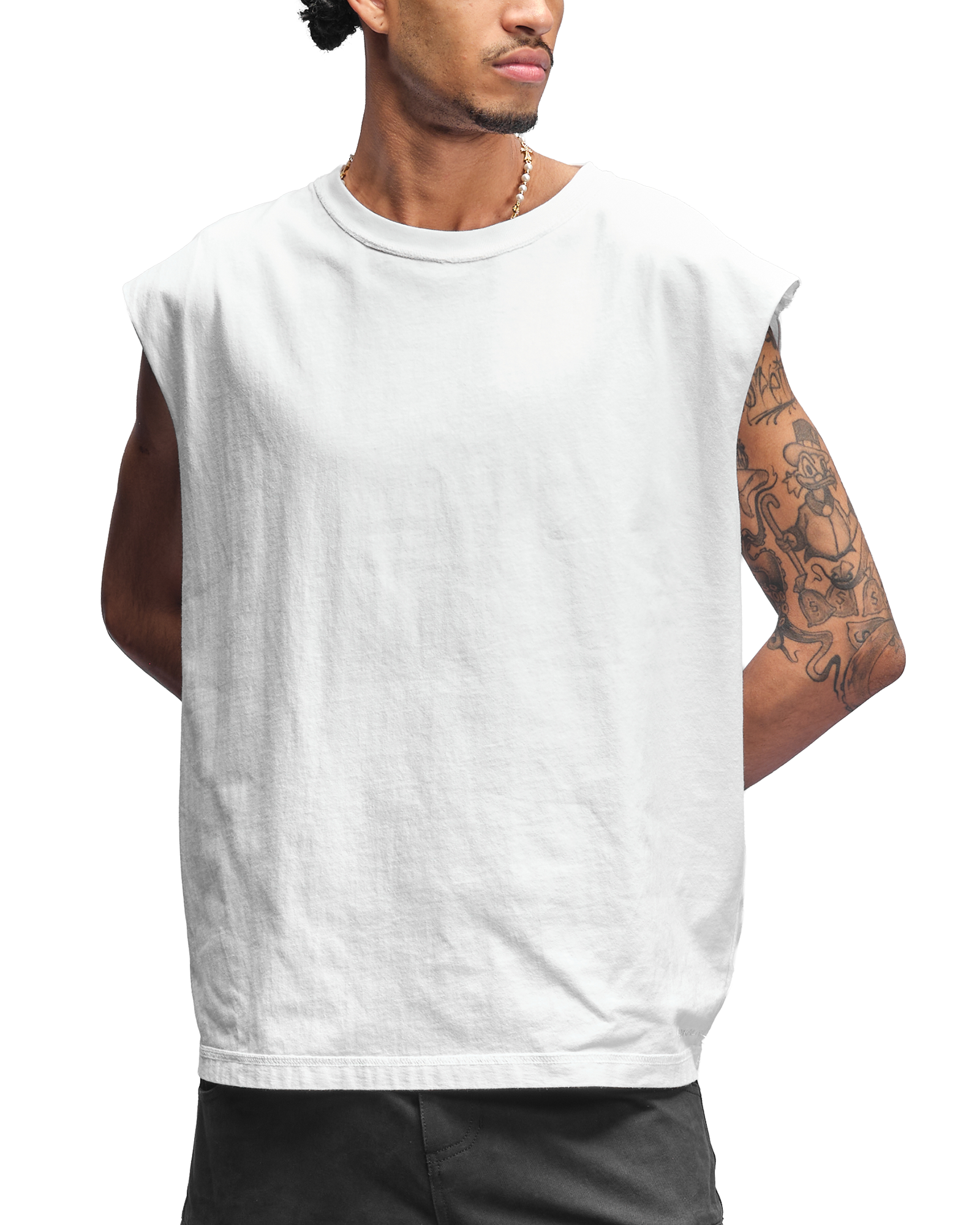 SLEEVELESS T-SHIRT