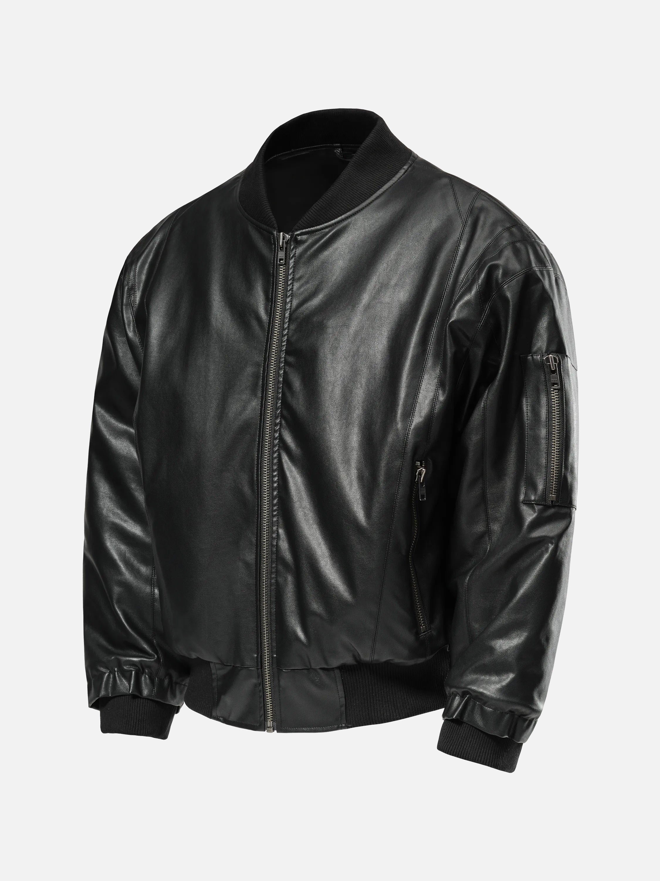 LEATHER BOMBER