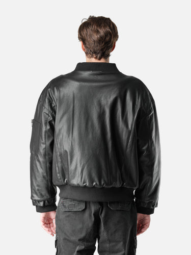 LEATHER BOMBER