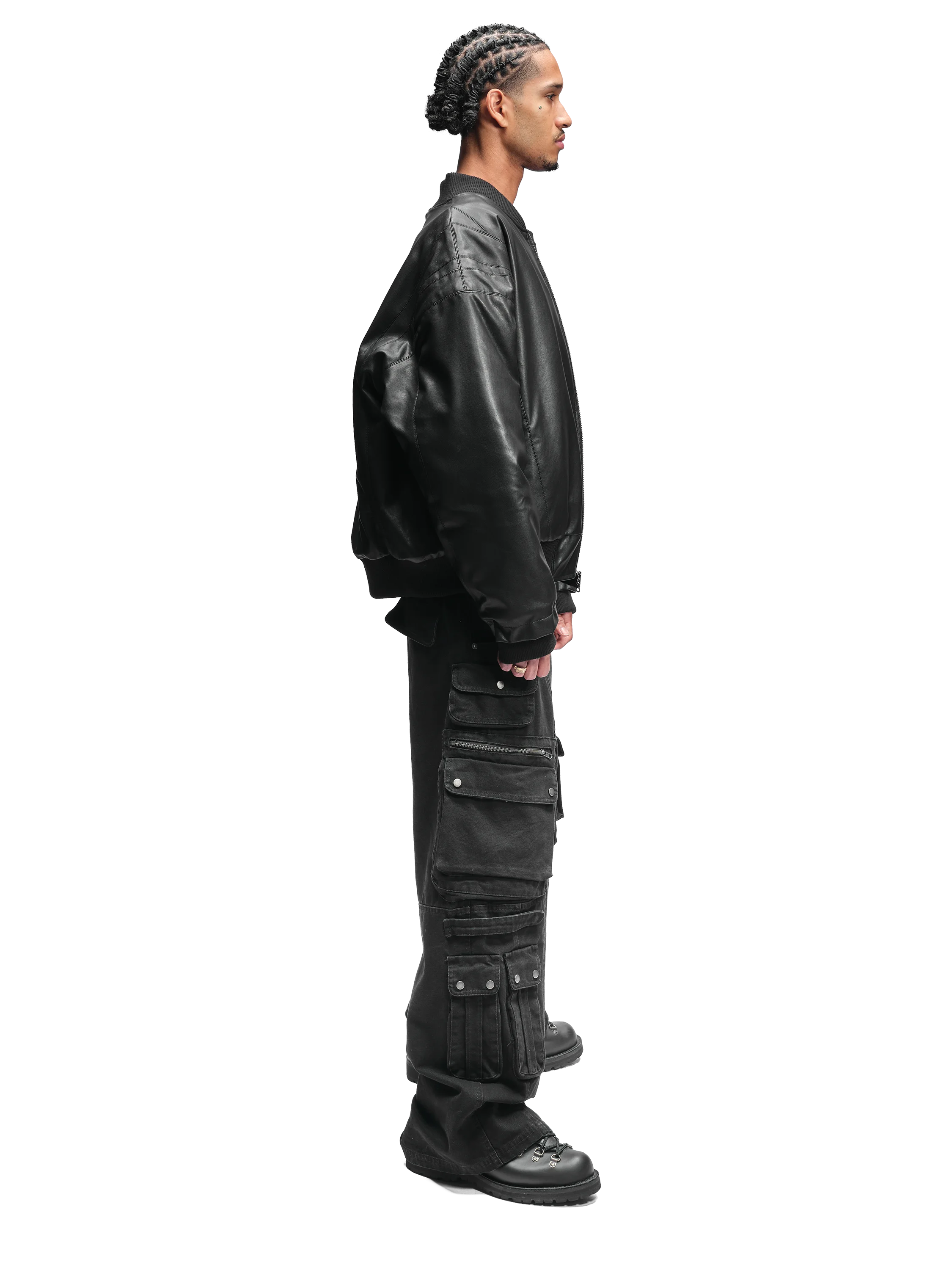 LEATHER BOMBER