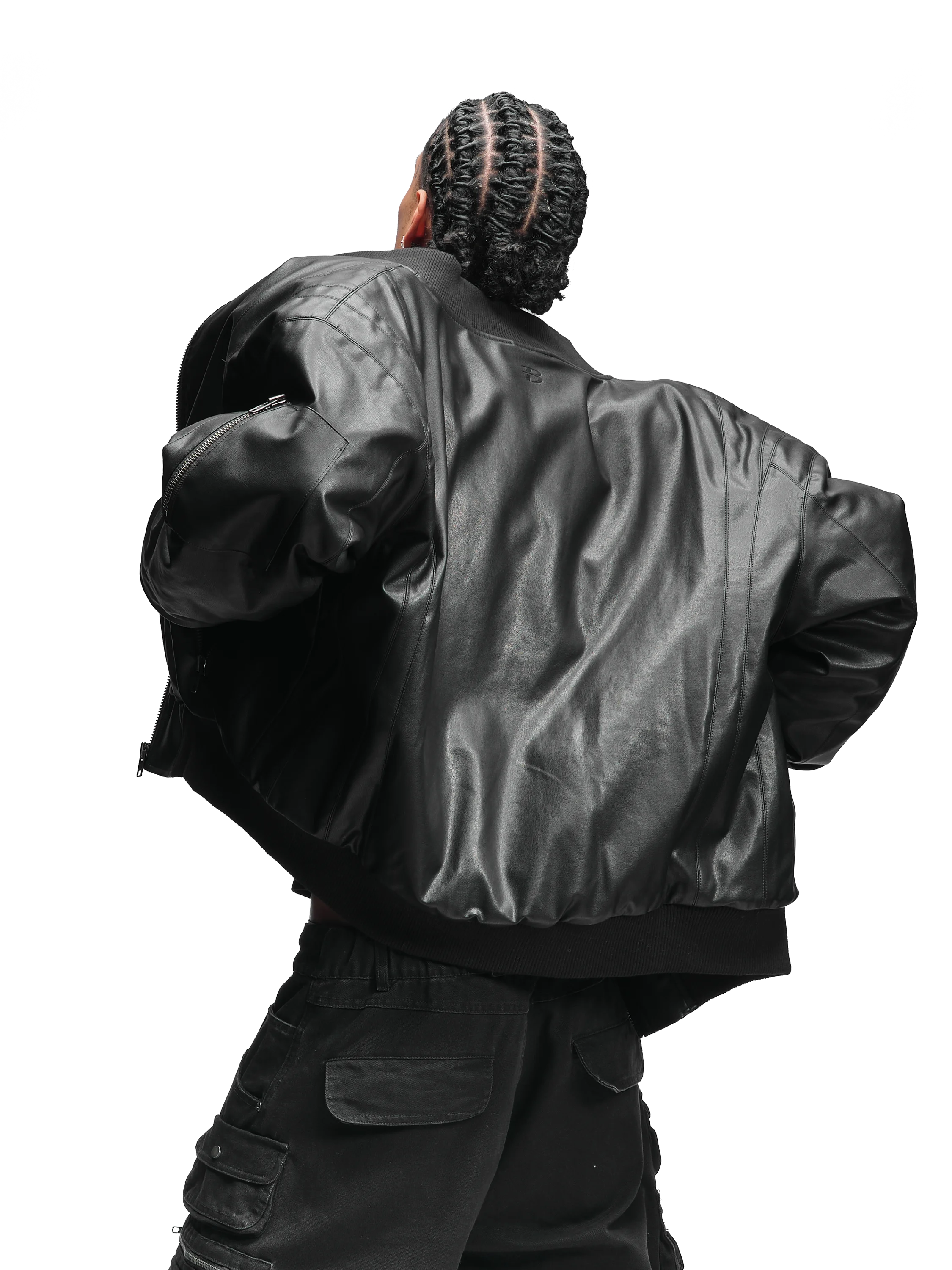 LEATHER BOMBER