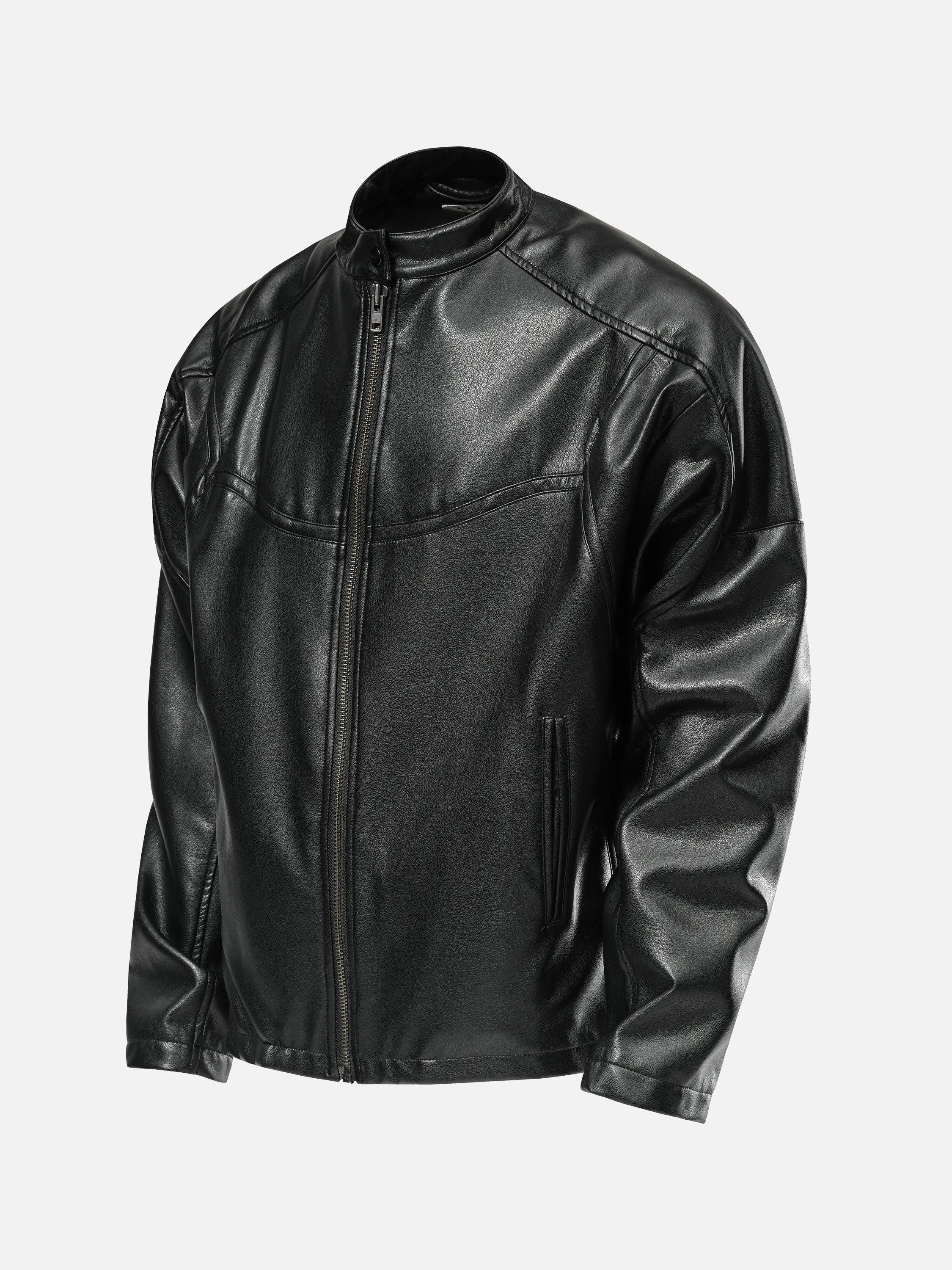 LEATHER RACER JACKET