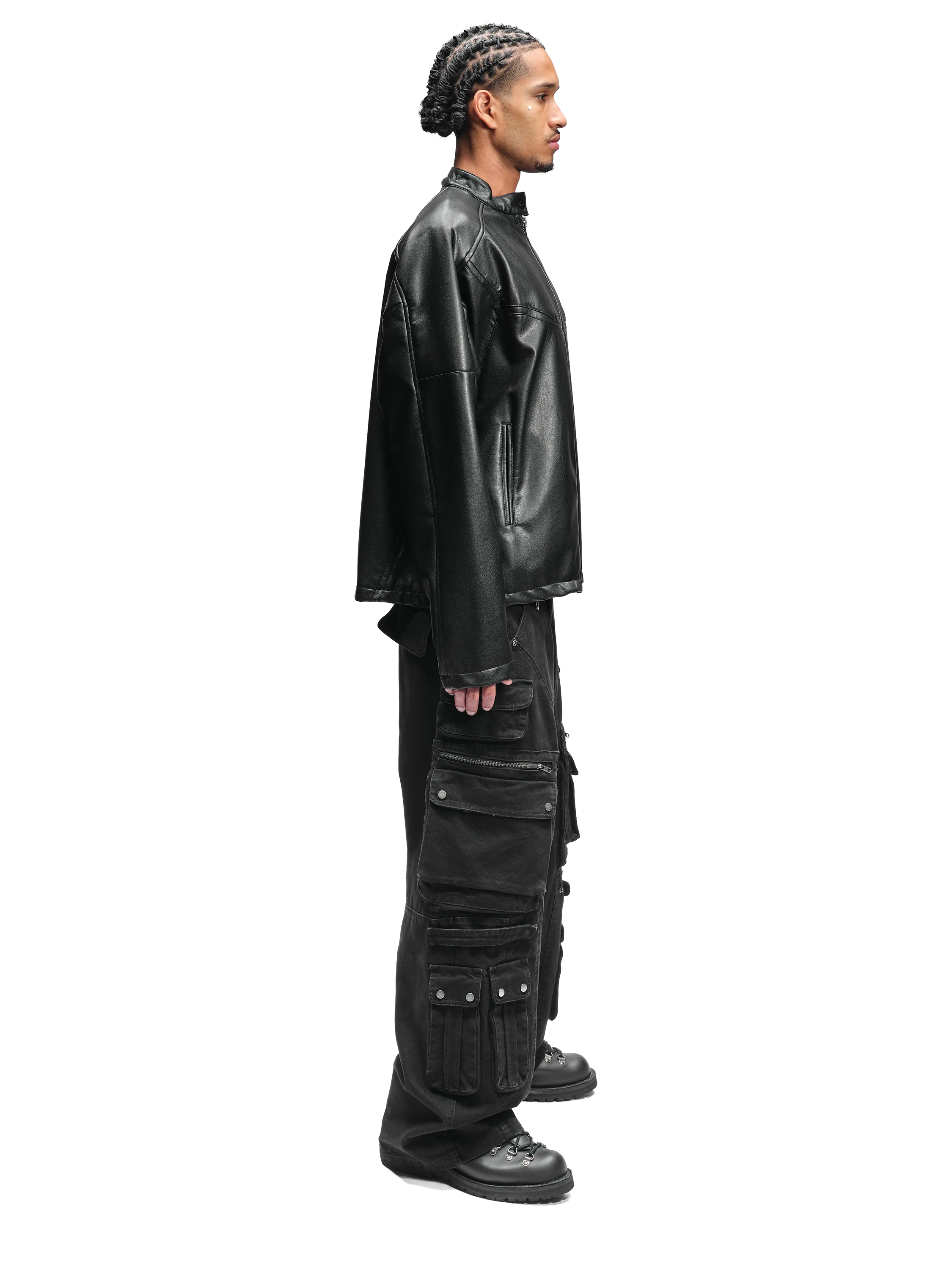 LEATHER RACER JACKET