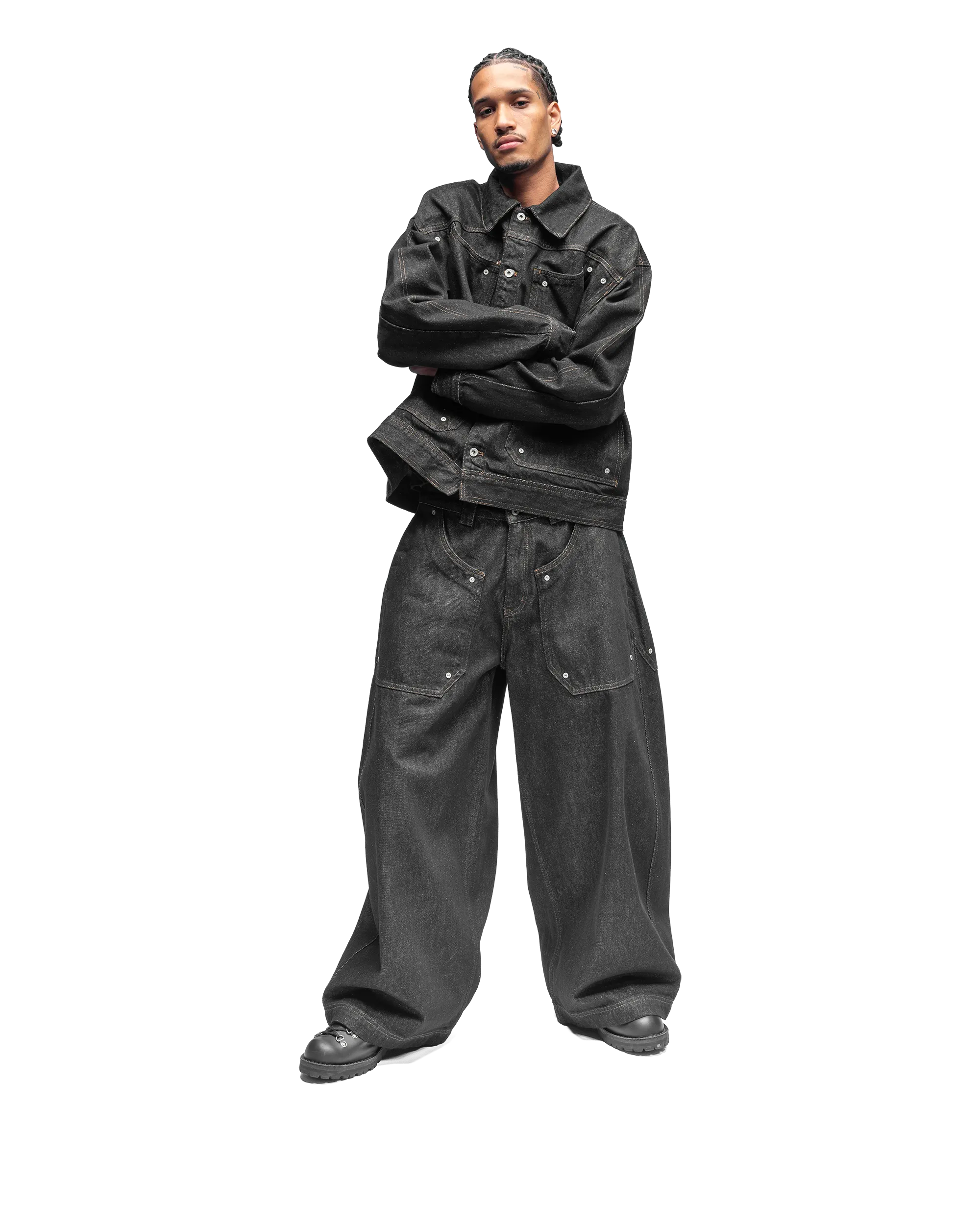 RIVET BAGGY DENIM