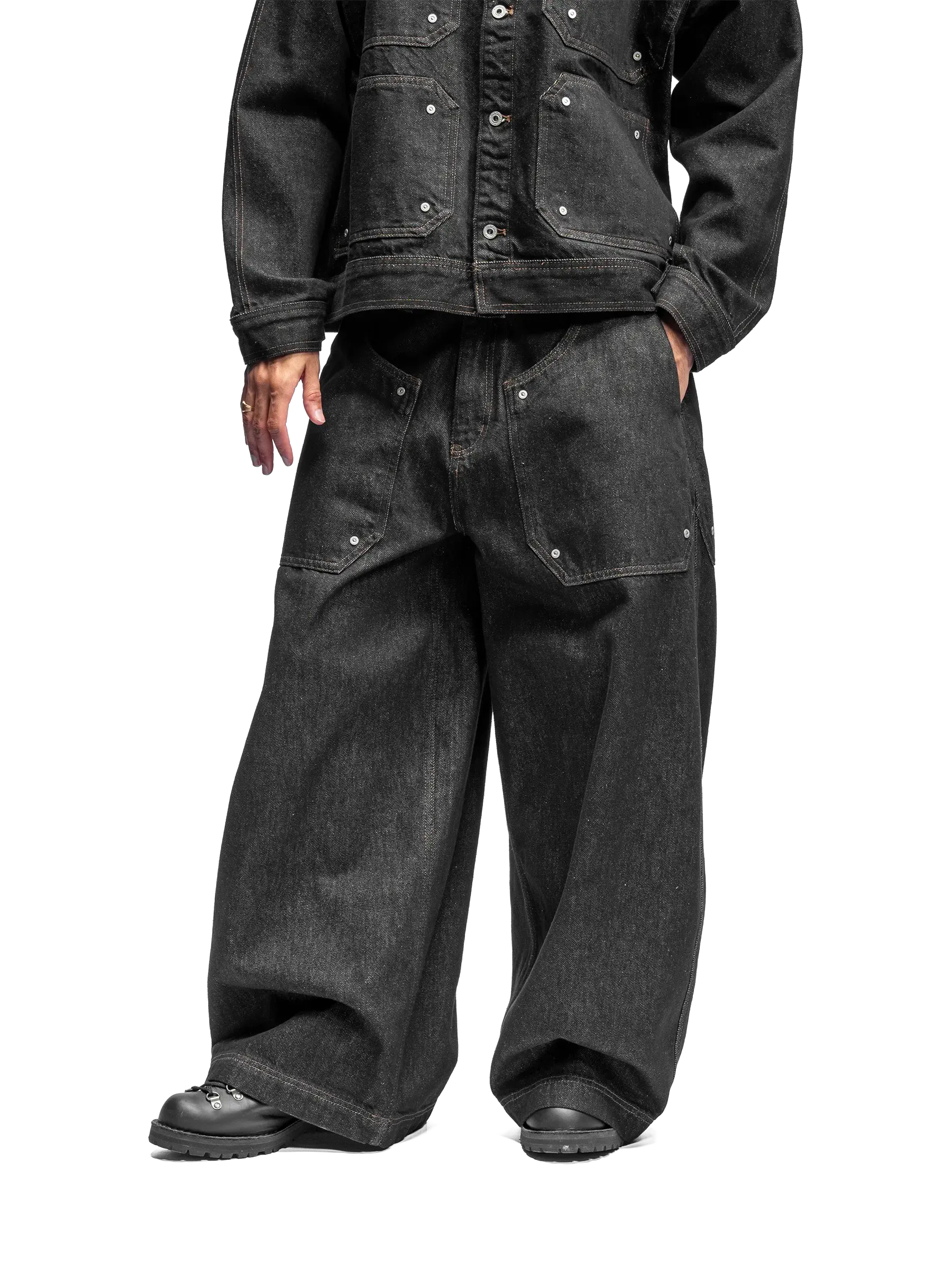 RIVET BAGGY DENIM
