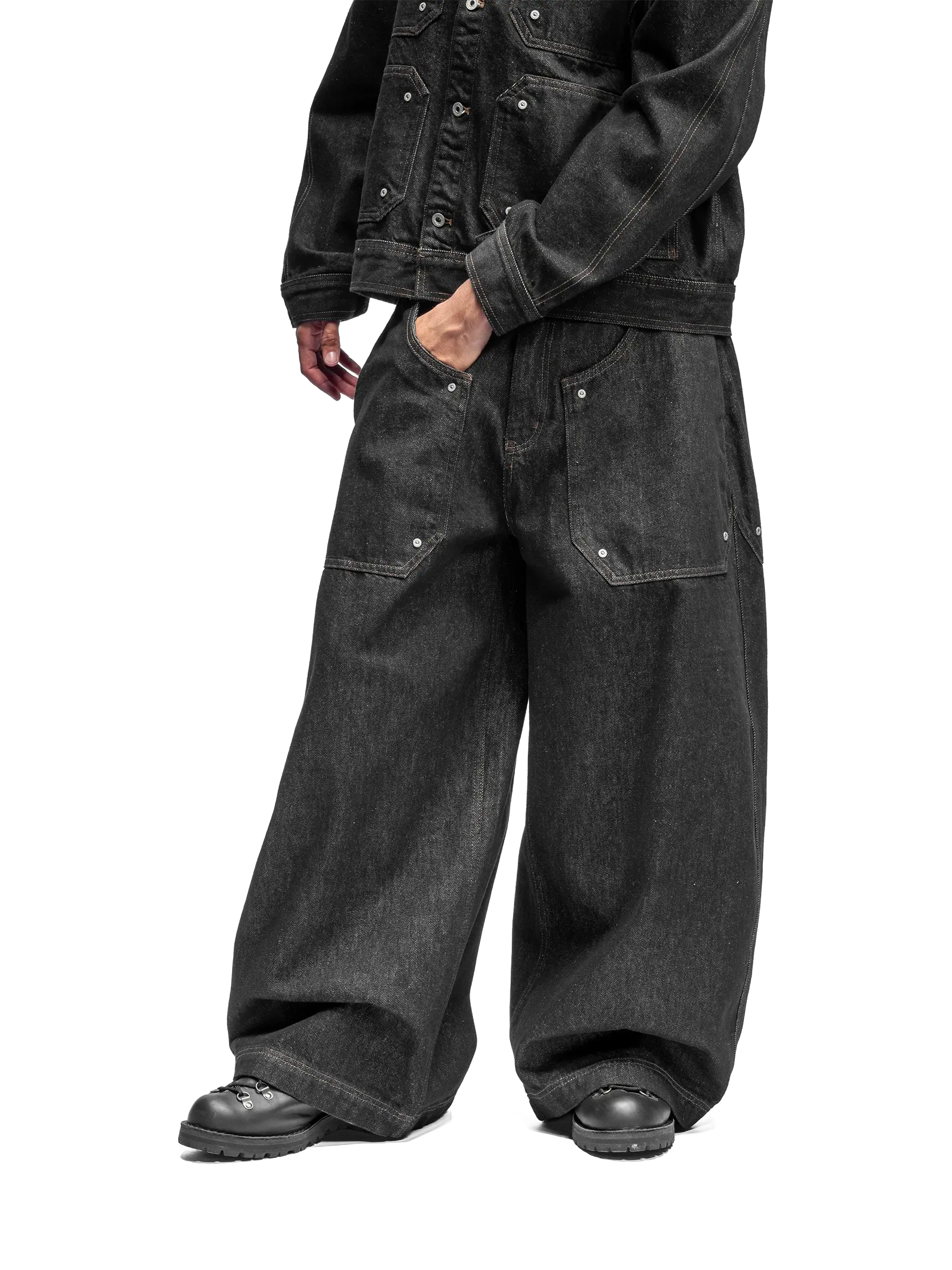 RIVET BAGGY DENIM