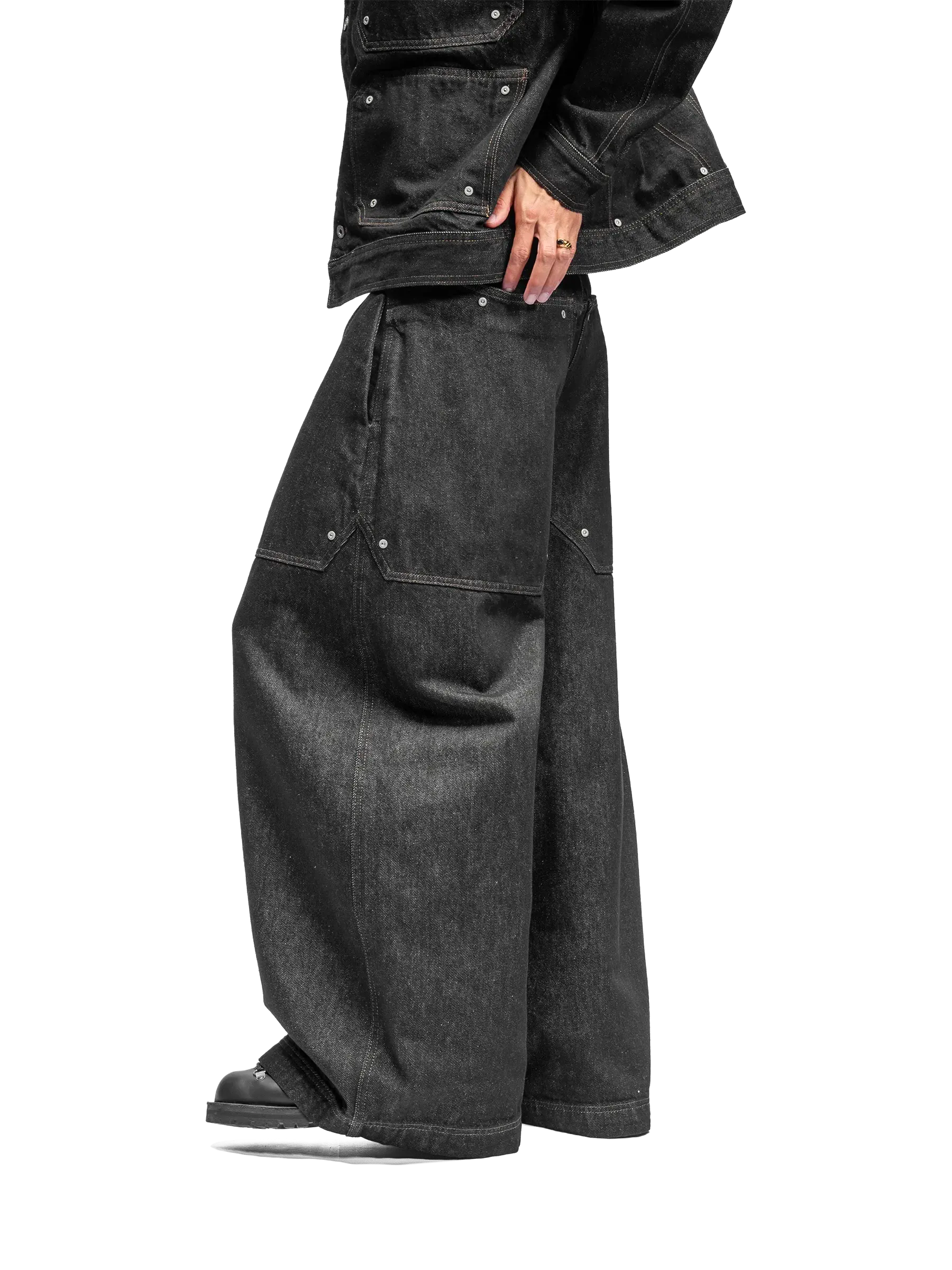 RIVET BAGGY DENIM