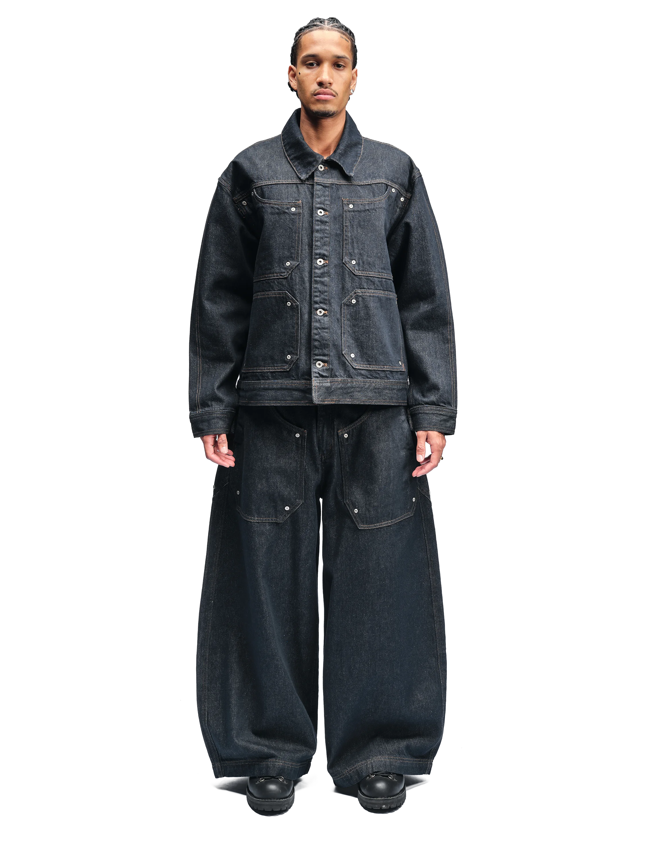 Rivet Denim Jacket Blue – BLACKTAILOR