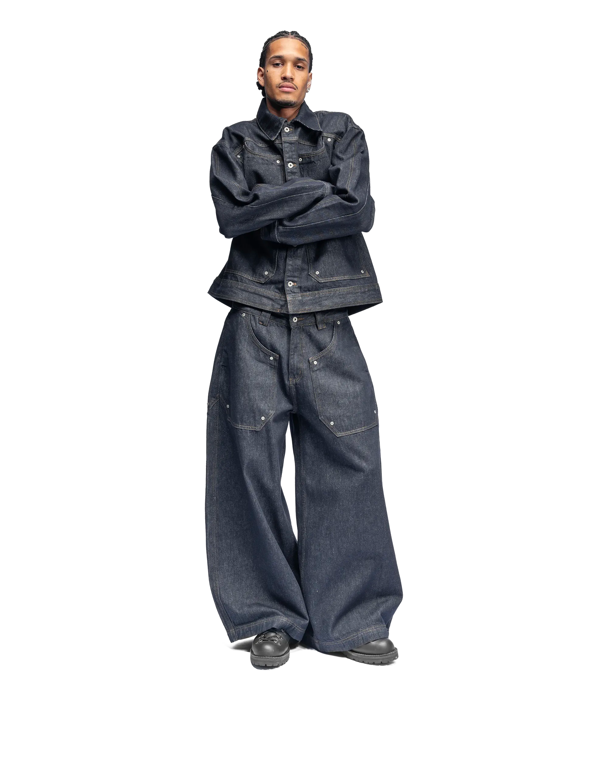 RIVET BAGGY DENIM