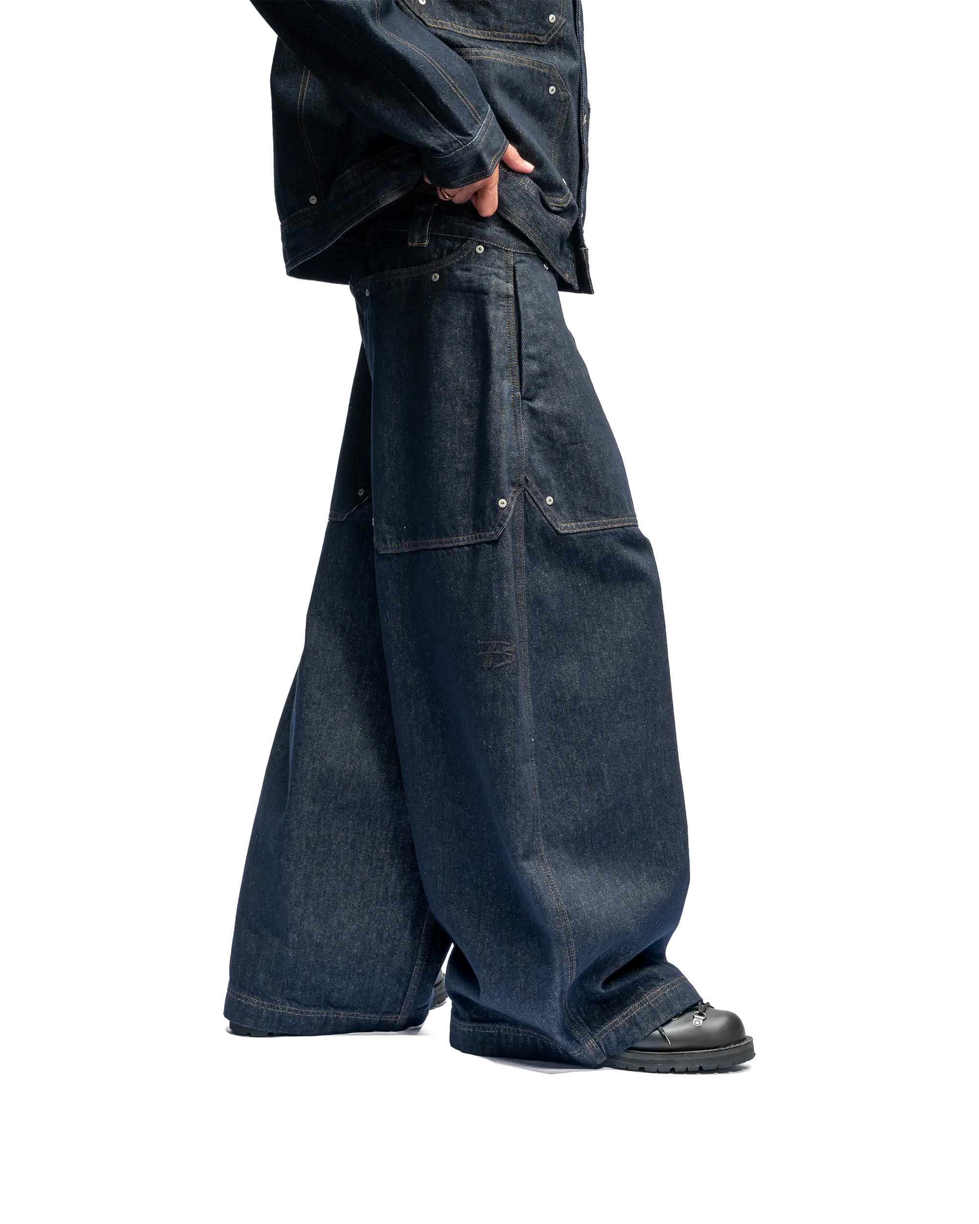 RIVET BAGGY DENIM