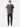 Washed Black Oversized T-Shirt, full-body front view on model