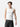 White Ribbed Tank, casual half-body pose on model
