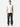 White Sleeveless T-Shirt, full-body front view on model