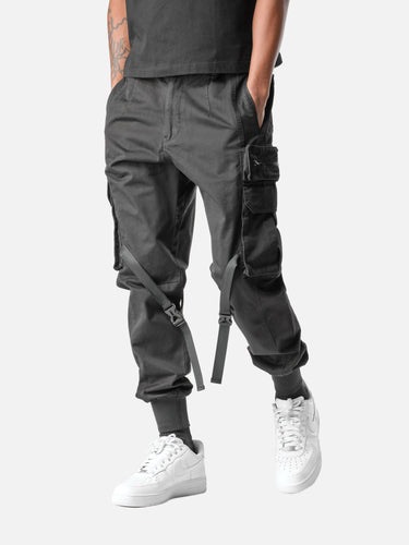 Washed Black T1 Jogger, casual half-body pose on model