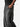Black W7 Trackpants close-up, showing 