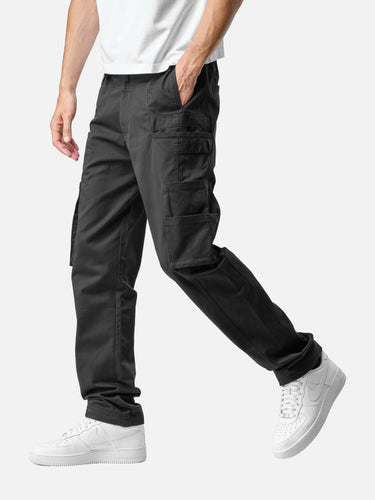 Black X16 Cargo Pants, casual half-body pose on model