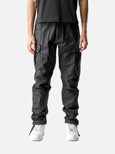 Black X19 Cargo Pants, front half-body on model