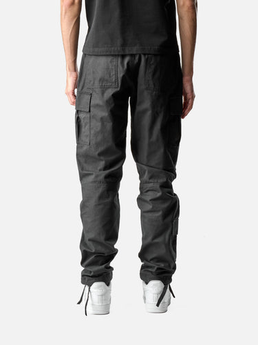 Black X19 Cargo Pants, back half-body on model