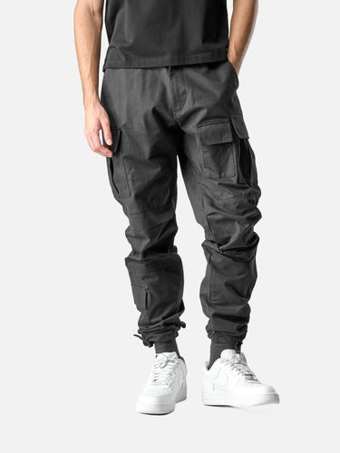 Black X19 Cargo Pants, casual half-body pose on model