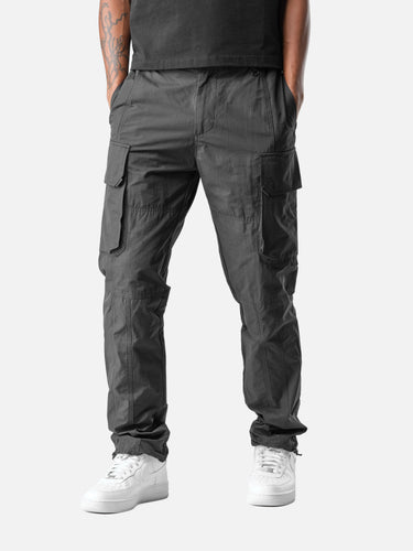 Black X2 Cargo Pants, casual half-body pose on model